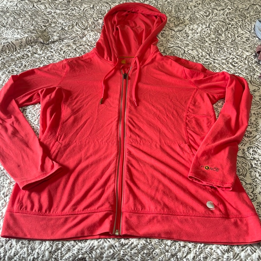 Carhartt women’s zip up lighweight hoodie